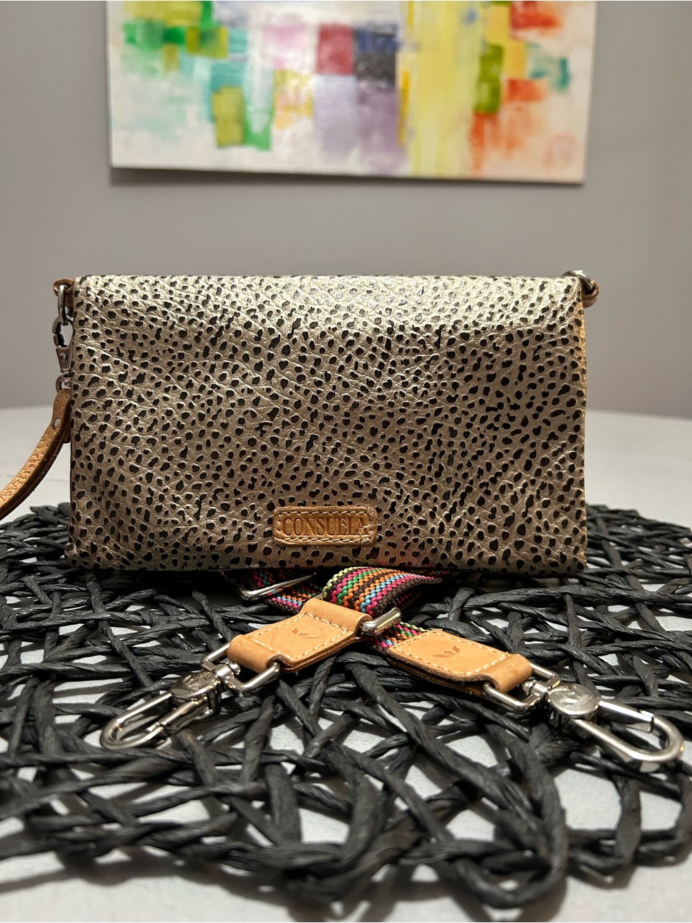 Consuela Wesley Uptown Metallic Crossbody Bag